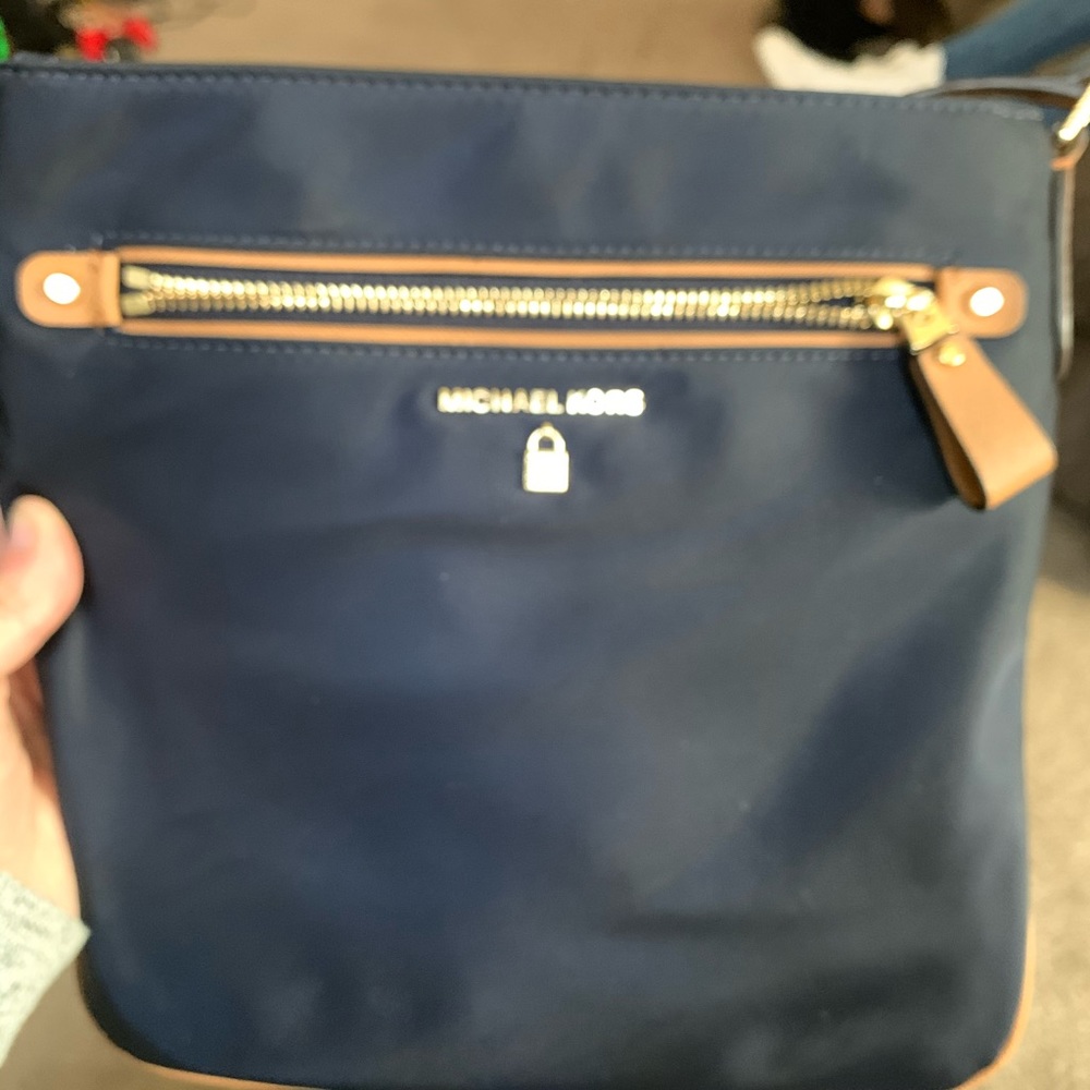Blue crossbody Michael kors purse